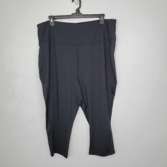 Tracy Anderson for G.I.L.I. Black Regular Knit Hight Waisted Ankle Leggings 3X - Picture 1 of 9